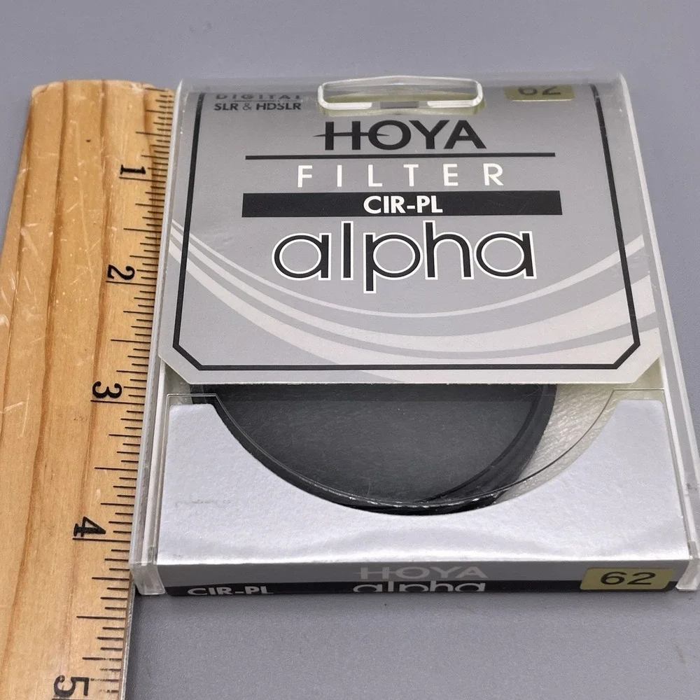 Hoya Alpha CIR-PL 62mm Circular Polarizer Camera Lens Filter DSLR HDSLR‎ Sealed